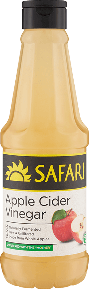 SAFARI Apple Cider Vinegar, Unfiltered, bottle