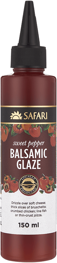 SAFARI Sweet Pepper Balsamic Glaze bottle
