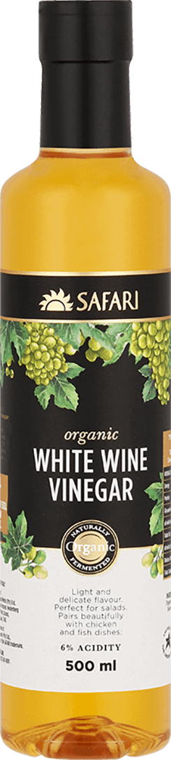 SAFARI Organic White Wine Vinegar bottle
