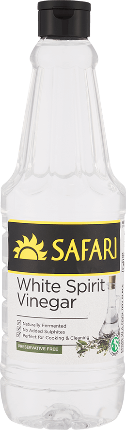 SAFARI White Spirit Vinegar, Preservative Free, bottle